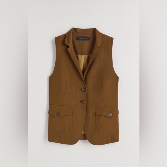 Zara Brown Sleeveless Pantsuit - Picture 4 of 7